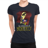The Adventures of Batduck and Decoy - Anytime - Womens Premium T-Shirts RIPT Apparel Small / Midnight Navy