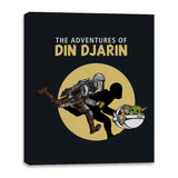 The Adventures of Din DJarin - Canvas Wraps Canvas Wraps RIPT Apparel 16x20 / Black