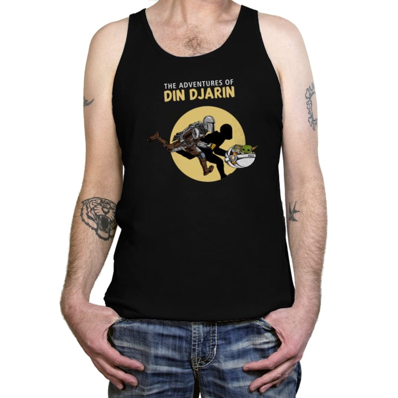 The Adventures of Din DJarin - Tanktop Tanktop RIPT Apparel X-Small / Black