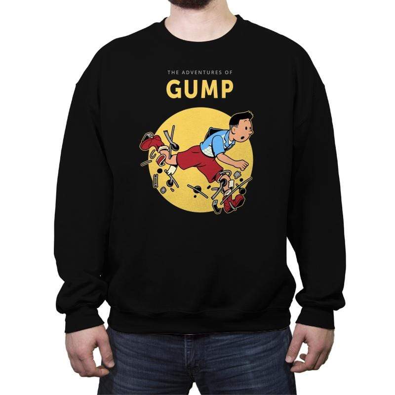 The Adventures of Gump - Crew Neck Sweatshirt Crew Neck Sweatshirt RIPT Apparel Small / Black