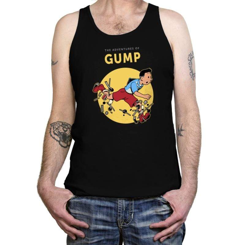 The Adventures of Gump - Tanktop Tanktop RIPT Apparel X-Small / Black