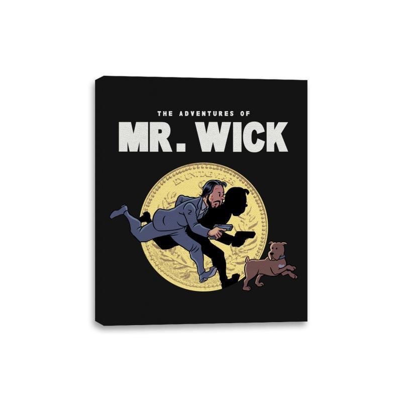 The Adventures of Mr. Wick - Canvas Wraps Canvas Wraps RIPT Apparel 8x10 / Black