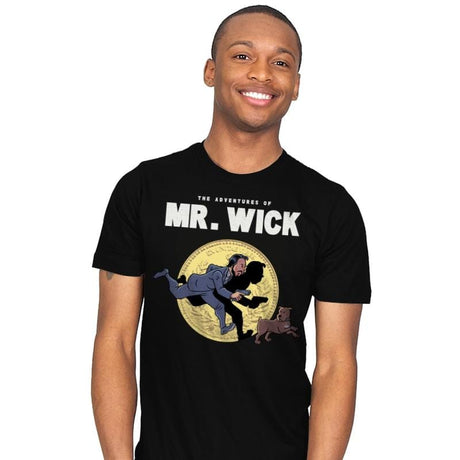 The Adventures of Mr. Wick - Mens T-Shirts RIPT Apparel Small / Black
