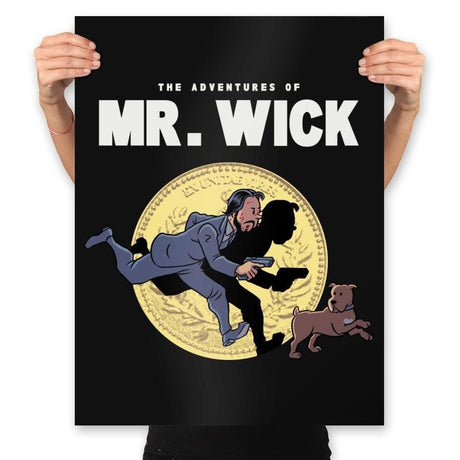 The Adventures of Mr. Wick - Prints Posters RIPT Apparel 18x24 / Black