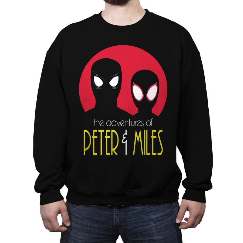 The Adventures of Peter & Miles - Crew Neck Sweatshirt Crew Neck Sweatshirt RIPT Apparel Small / Black