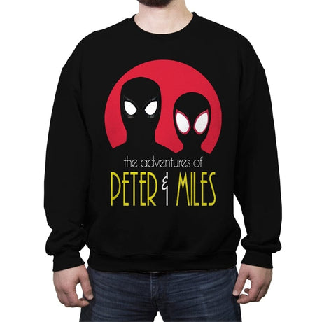 The Adventures of Peter & Miles - Crew Neck Sweatshirt Crew Neck Sweatshirt RIPT Apparel Small / Black