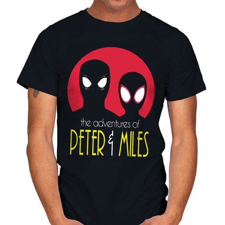 The Adventures of Peter & Miles - Mens T-Shirts RIPT Apparel Small / Black