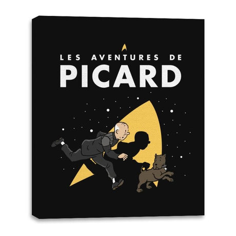 The Adventures of Picard - Canvas Wraps Canvas Wraps RIPT Apparel