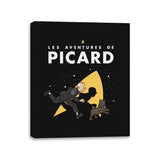 The Adventures of Picard - Canvas Wraps Canvas Wraps RIPT Apparel 11x14 / Black