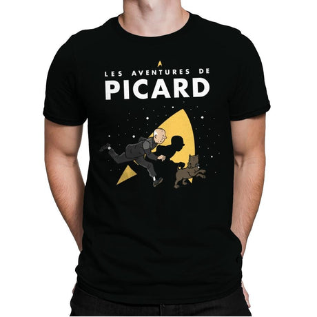 The Adventures of Picard - Mens Premium T-Shirts RIPT Apparel Small / Black