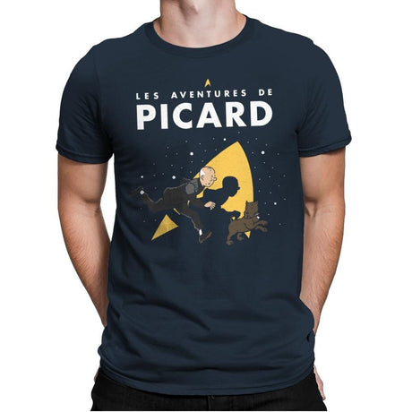 The Adventures of Picard - Mens Premium T-Shirts RIPT Apparel Small / Indigo