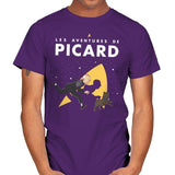 The Adventures of Picard - Mens T-Shirts RIPT Apparel Small / Purple