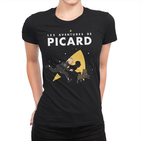 The Adventures of Picard - Womens Premium T-Shirts RIPT Apparel Small / Black