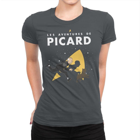 The Adventures of Picard - Womens Premium T-Shirts RIPT Apparel Small / Heavy Metal