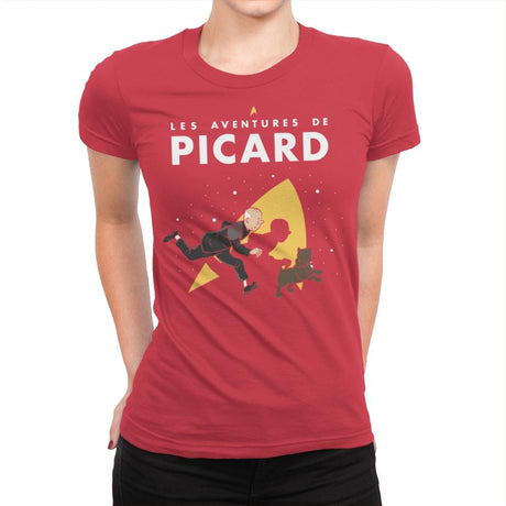 The Adventures of Picard - Womens Premium T-Shirts RIPT Apparel Small / Red