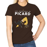 The Adventures of Picard - Womens T-Shirts RIPT Apparel Small / Dark Chocolate