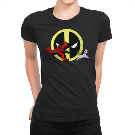 The Adventures of Wade - Womens Premium T-Shirts RIPT Apparel Small / Black