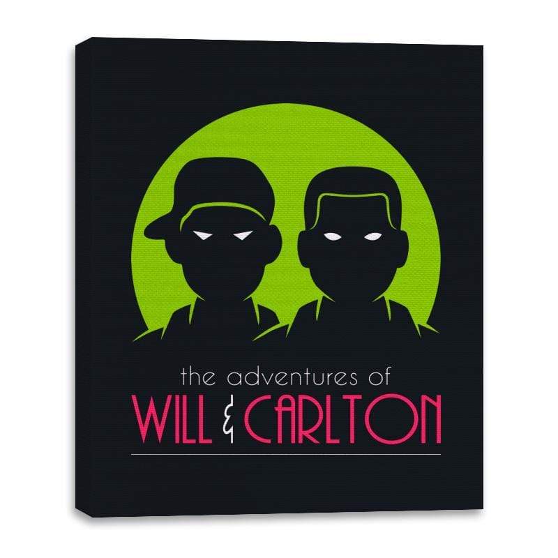 The Adventures Of Will and Carlton - Canvas Wraps Canvas Wraps RIPT Apparel 16x20 / Black