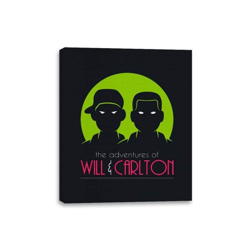 The Adventures Of Will and Carlton - Canvas Wraps Canvas Wraps RIPT Apparel 8x10 / Black