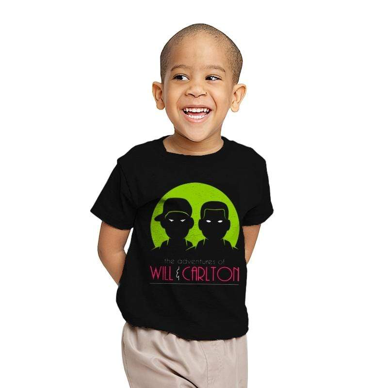 The Adventures Of Will and Carlton - Youth T-Shirts RIPT Apparel X-small / Black