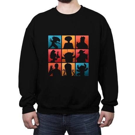The Alien Gang - Crew Neck Sweatshirt Crew Neck Sweatshirt RIPT Apparel Small / Black