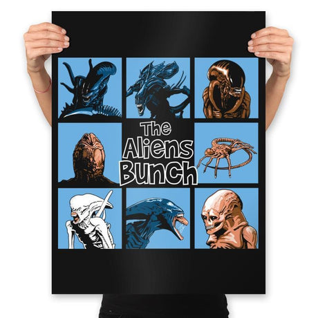 The Aliens Bunch - Prints Posters RIPT Apparel 18x24 / Black