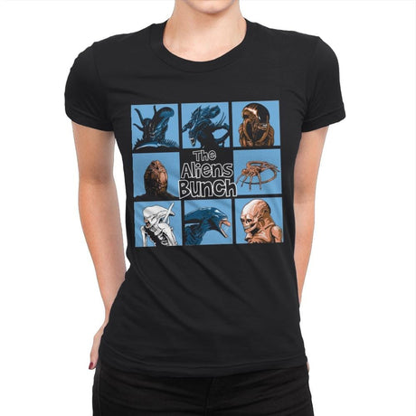 The Aliens Bunch - Womens Premium T-Shirts RIPT Apparel Small / Black