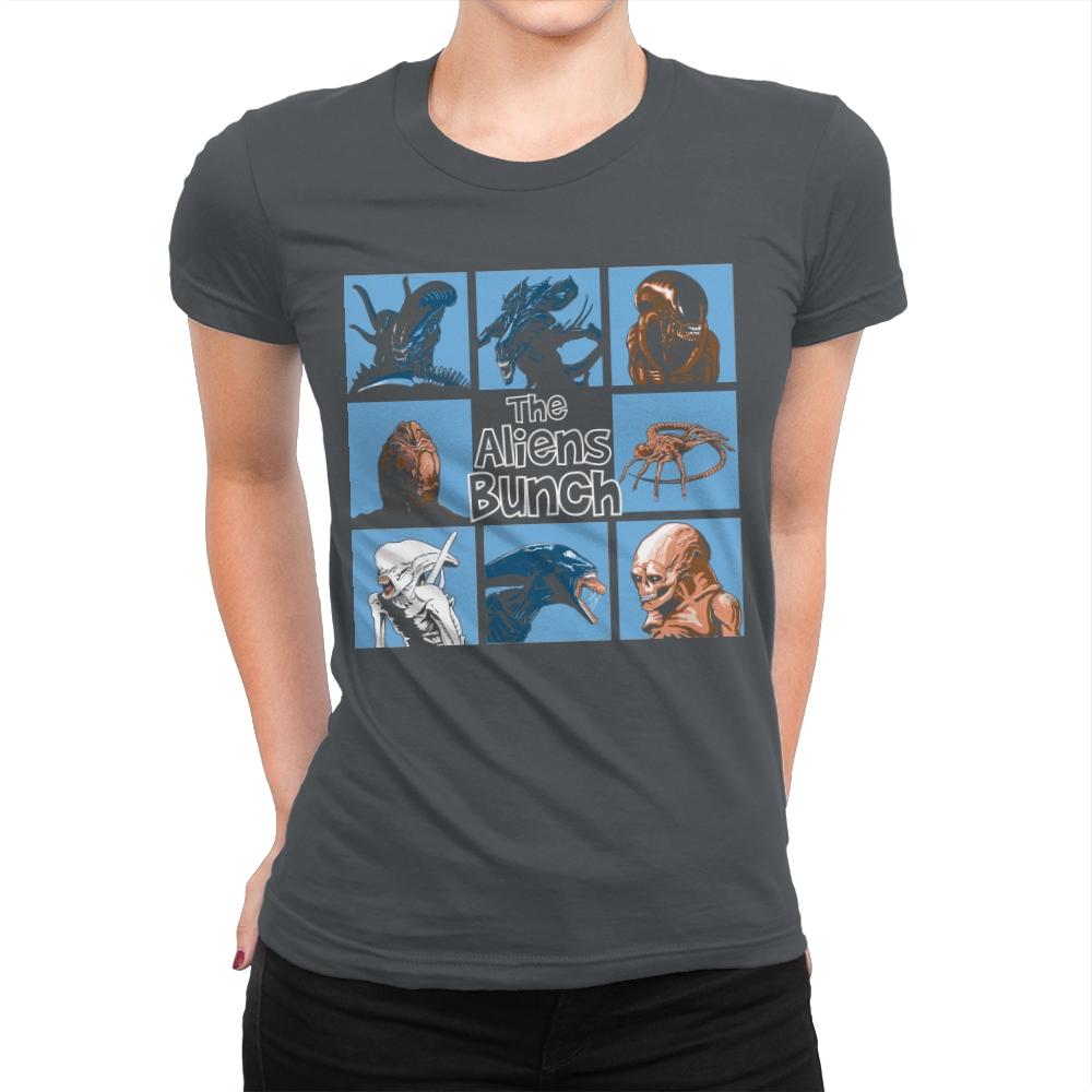 The Aliens Bunch - Womens Premium T-Shirts RIPT Apparel Small / Heavy Metal