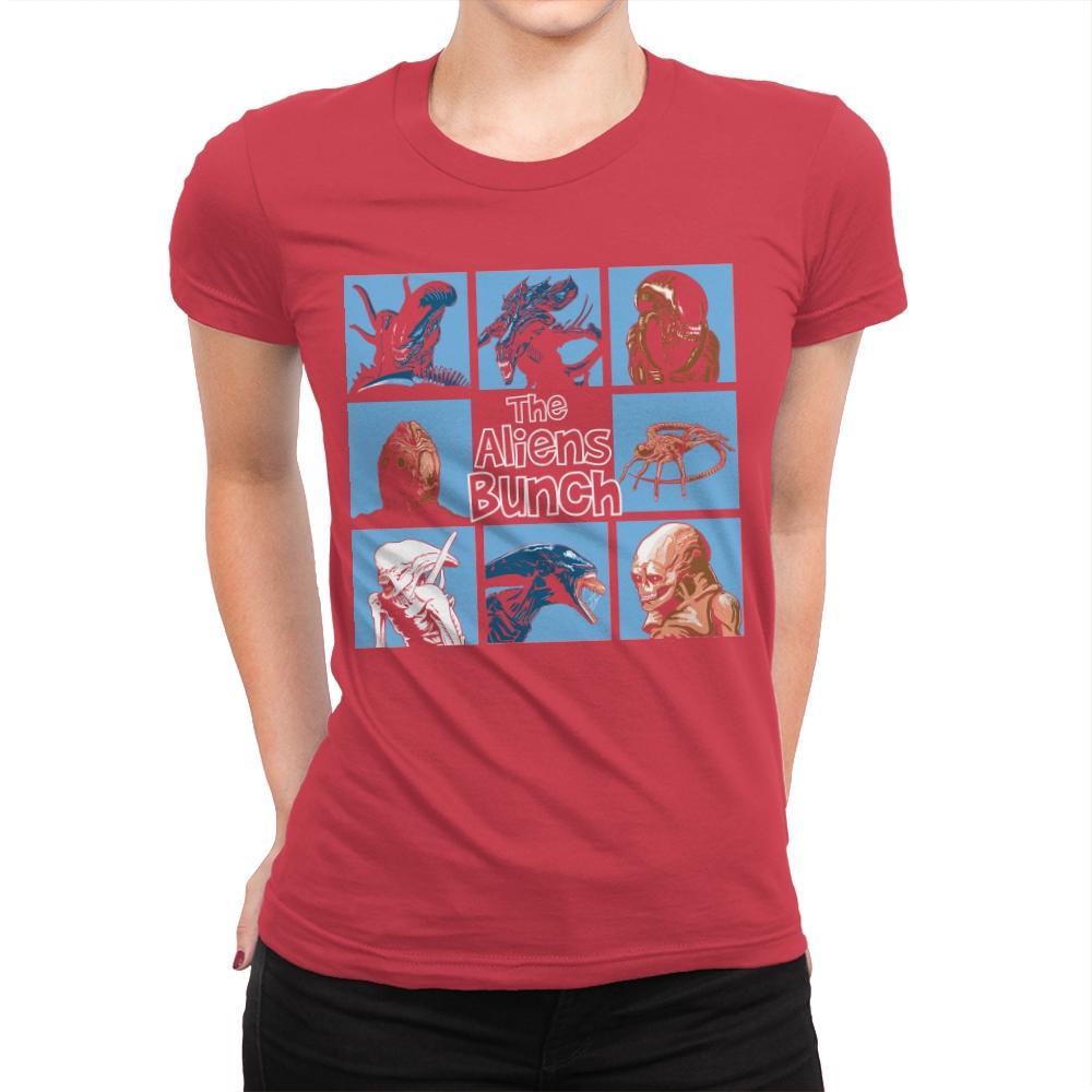 The Aliens Bunch - Womens Premium T-Shirts RIPT Apparel Small / Red