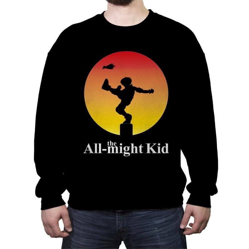 the All-might Kid - Crew Neck Sweatshirt Crew Neck Sweatshirt RIPT Apparel Small / Black