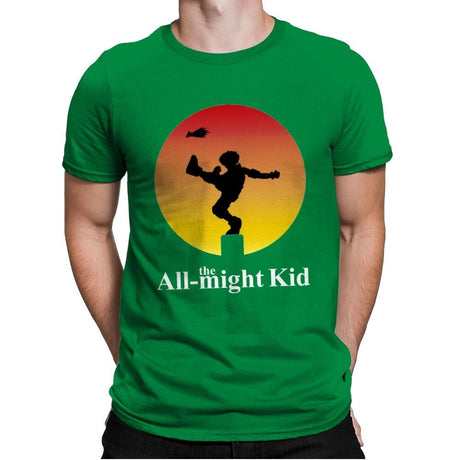 the All-might Kid - Mens Premium T-Shirts RIPT Apparel Small / Kelly Green