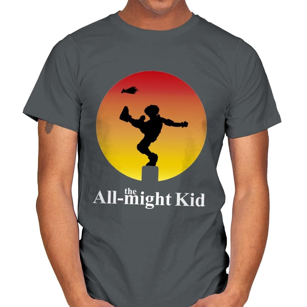 the All-might Kid - Mens T-Shirts RIPT Apparel Small / Charcoal