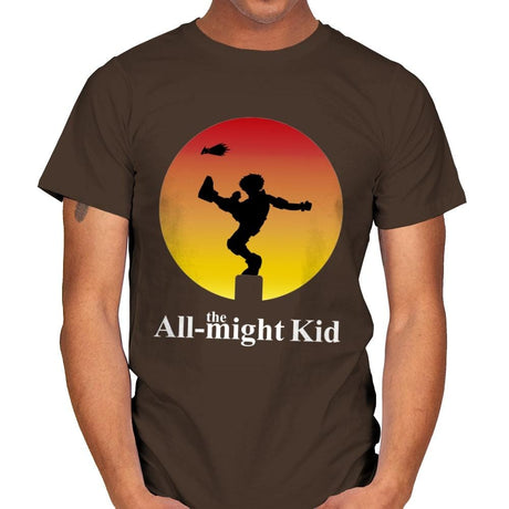 the All-might Kid - Mens T-Shirts RIPT Apparel Small / Dark Chocolate