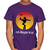 the All-might Kid - Mens T-Shirts RIPT Apparel Small / Purple