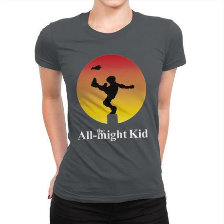 the All-might Kid - Womens Premium T-Shirts RIPT Apparel Small / Heavy Metal