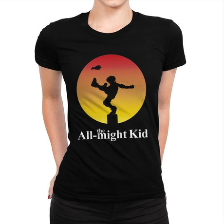 the All-might Kid - Womens Premium T-Shirts RIPT Apparel Small / Indigo