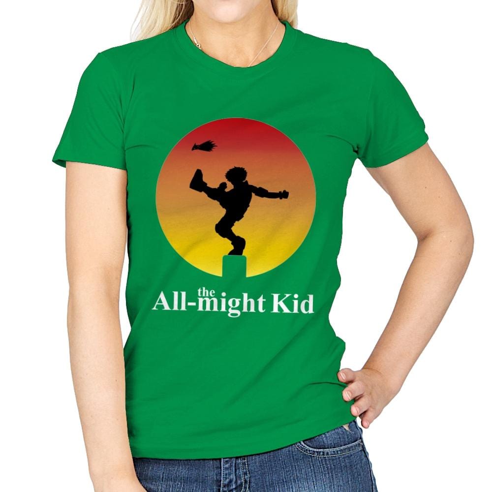 the All-might Kid - Womens T-Shirts RIPT Apparel Small / Irish Green