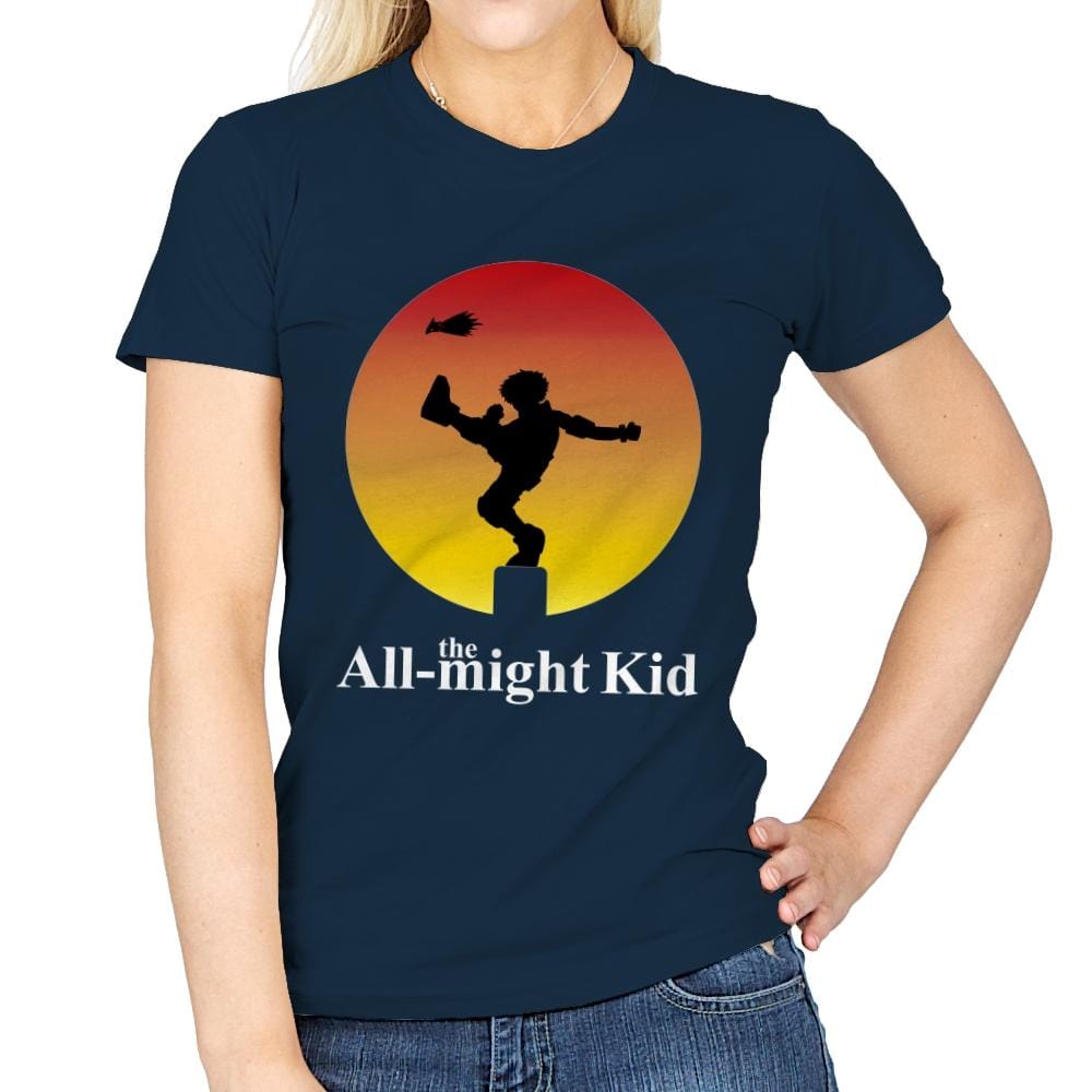 the All-might Kid - Womens T-Shirts RIPT Apparel Small / Navy