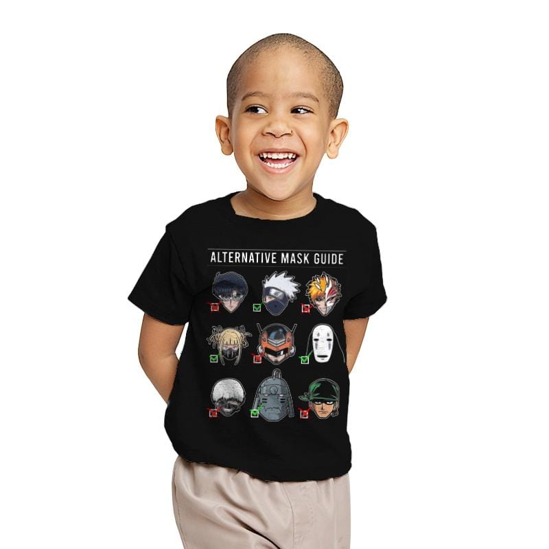 The Alternative Mask Guide - Youth T-Shirts RIPT Apparel X-small / Black