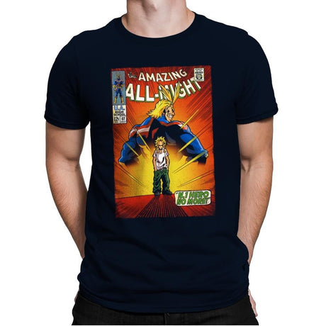 The Amazing All Might - Best Seller - Mens Premium T-Shirts RIPT Apparel Small / Midnight Navy