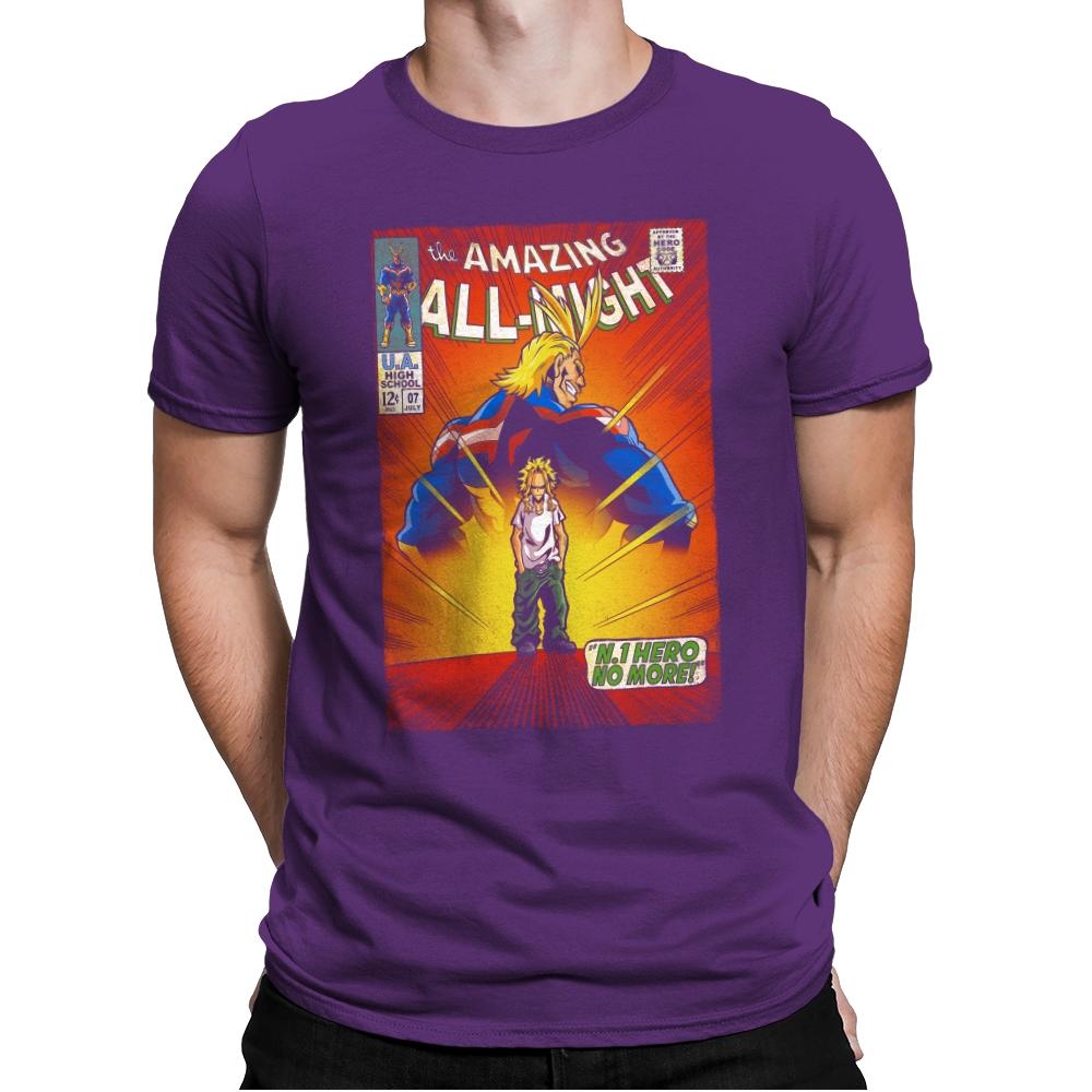 The Amazing All Might - Best Seller - Mens Premium T-Shirts RIPT Apparel Small / Purple Rush