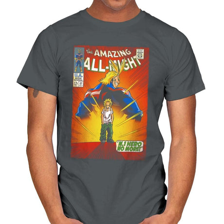 The Amazing All Might - Best Seller - Mens T-Shirts RIPT Apparel Small / Charcoal