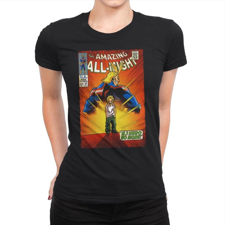 The Amazing All Might - Best Seller - Womens Premium T-Shirts RIPT Apparel Small / Black