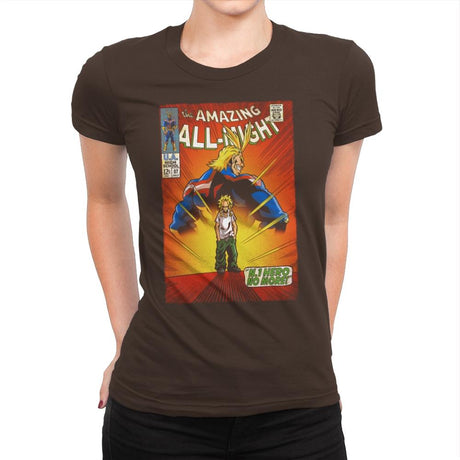 The Amazing All Might - Best Seller - Womens Premium T-Shirts RIPT Apparel Small / Dark Chocolate