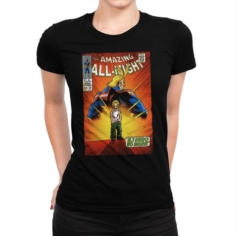 The Amazing All Might - Best Seller - Womens Premium T-Shirts RIPT Apparel Small / Indigo
