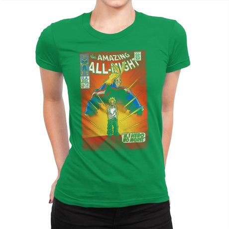 The Amazing All Might - Best Seller - Womens Premium T-Shirts RIPT Apparel Small / Kelly Green