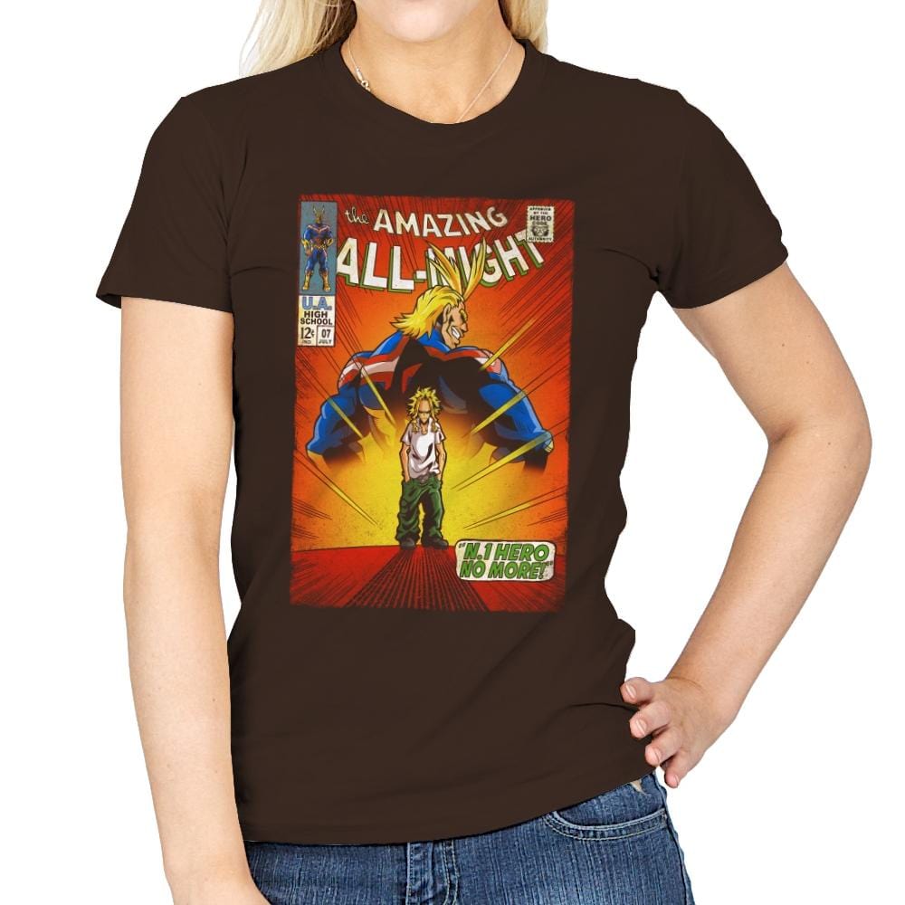 The Amazing All Might - Best Seller - Womens T-Shirts RIPT Apparel Small / Dark Chocolate