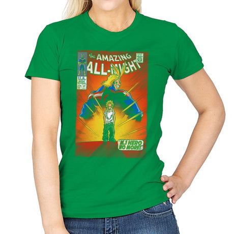 The Amazing All Might - Best Seller - Womens T-Shirts RIPT Apparel Small / Irish Green