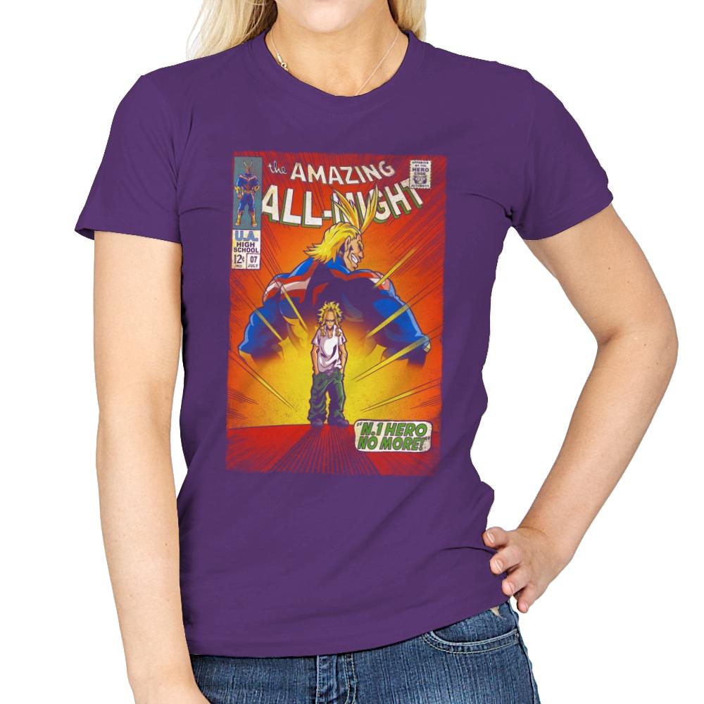The Amazing All Might - Best Seller - Womens T-Shirts RIPT Apparel Small / Purple