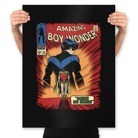 The Amazing Boy Wonder - Prints Posters RIPT Apparel 18x24 / Black